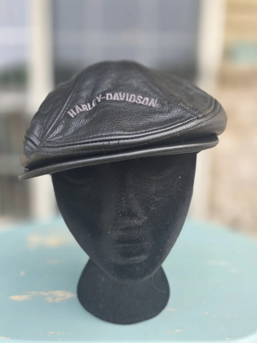 Harley-Davidson Genuine Leather Ivy Flat Cap Hat Size M